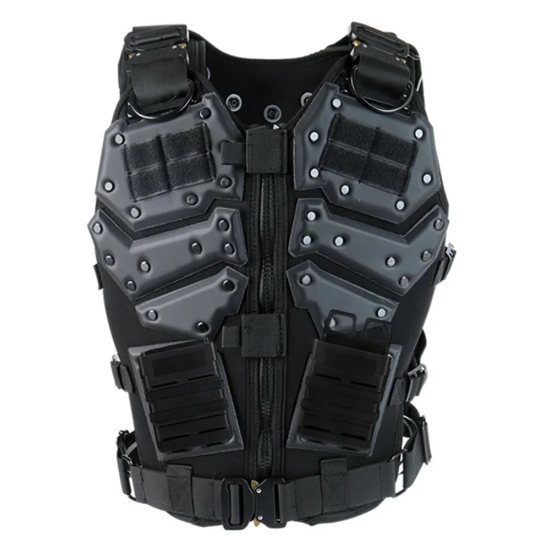 Airsoft TF3 Tactical Vest Black Swat Body Armor Hunting CS Wargame Paintball Vest Waistcoat with 5.56 Magazine Pouches