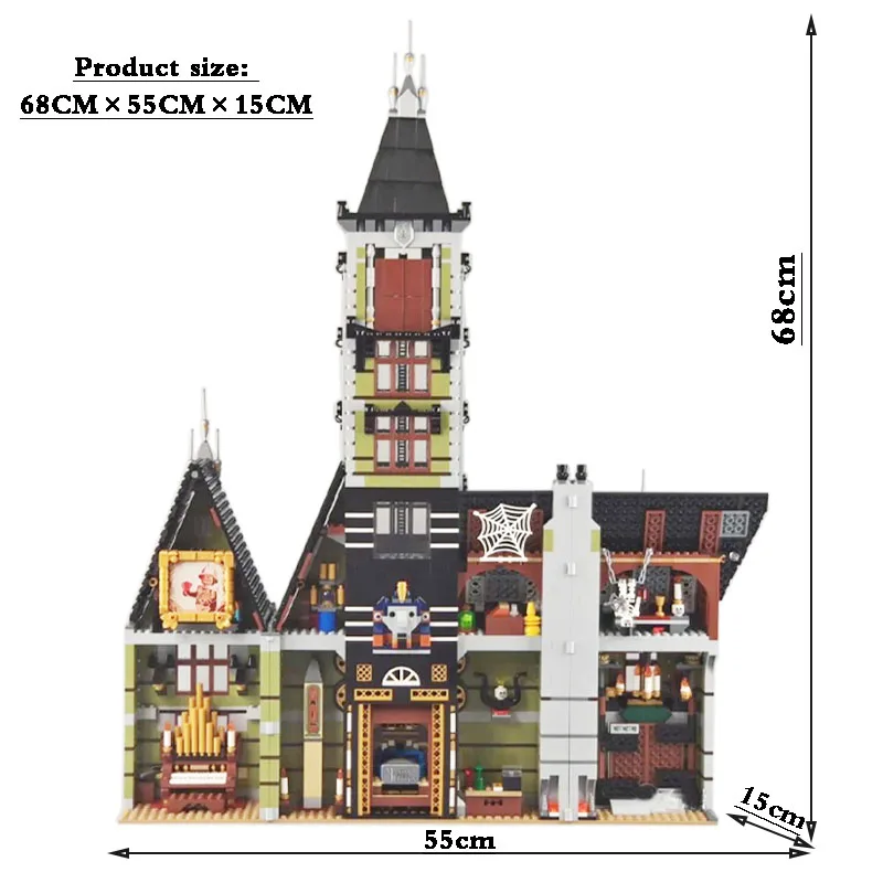 Новинка игрушки серии Дом с привидениями 3464 шт. 10273 Кирпичи совместимы 10753