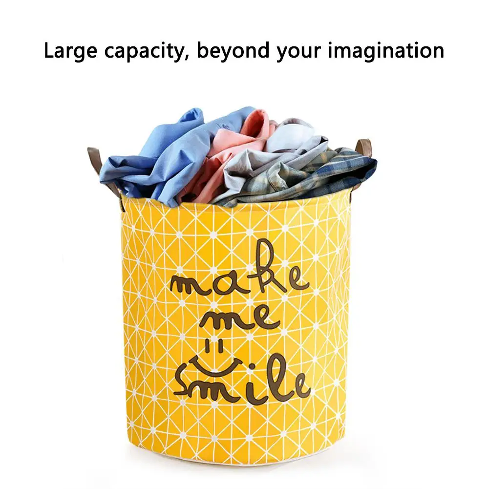 

Household Storage Bucket With Handles Large-capacity Ergonomic Design Waterproof Folding Storage Box