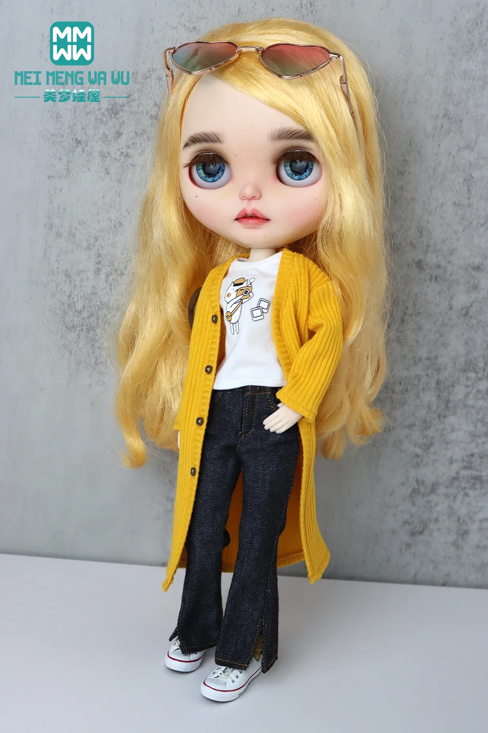 Аксессуары для кукол Blyth Azone OB22 OB24 новые джинсы длинные тренчи пальто модные