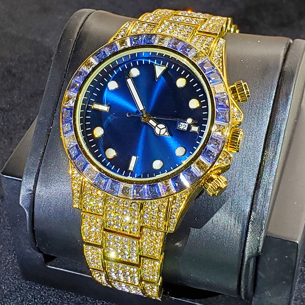 

Часы наручные мужские кварцевые с сапфировым стеклом и автоматической датой