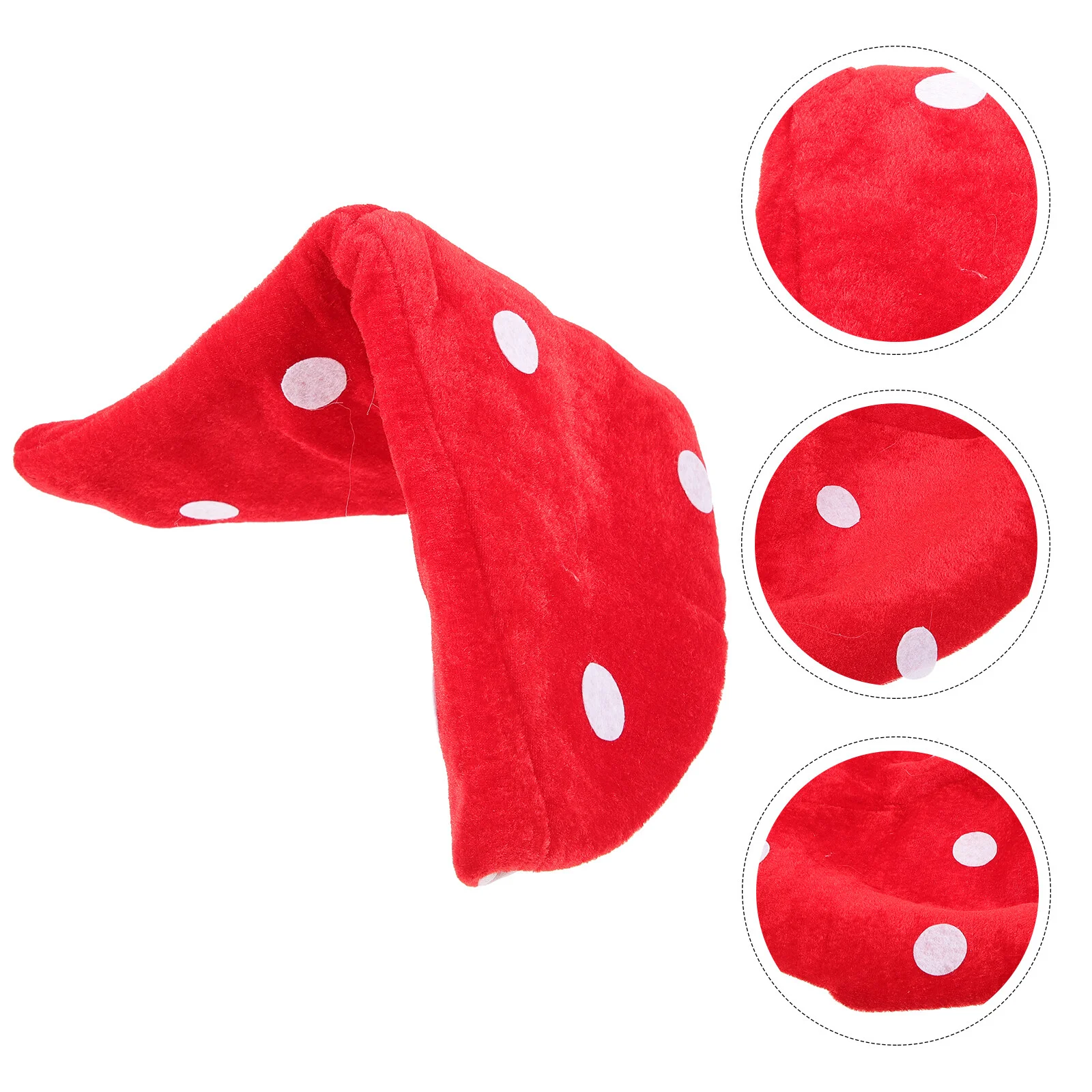 

1 плюшевая искусственная кожа, милый красный и белый костюм, аксессуар для детей