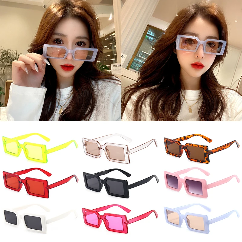 

Square Retro Sunglasses Women Vintage Sun Glasses Women Men Luxury Eyeglasses Shades Goggles Outdoor UV400 Candy Color Eyewear