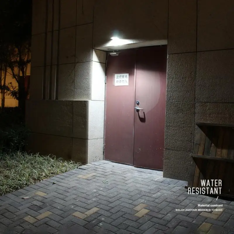 

LED Solar Wall Light Outdoor Microwave Sensor Wall Lamp 5730 Lamp Beads Waterproof Garden Yard Solar Power Street Lighting