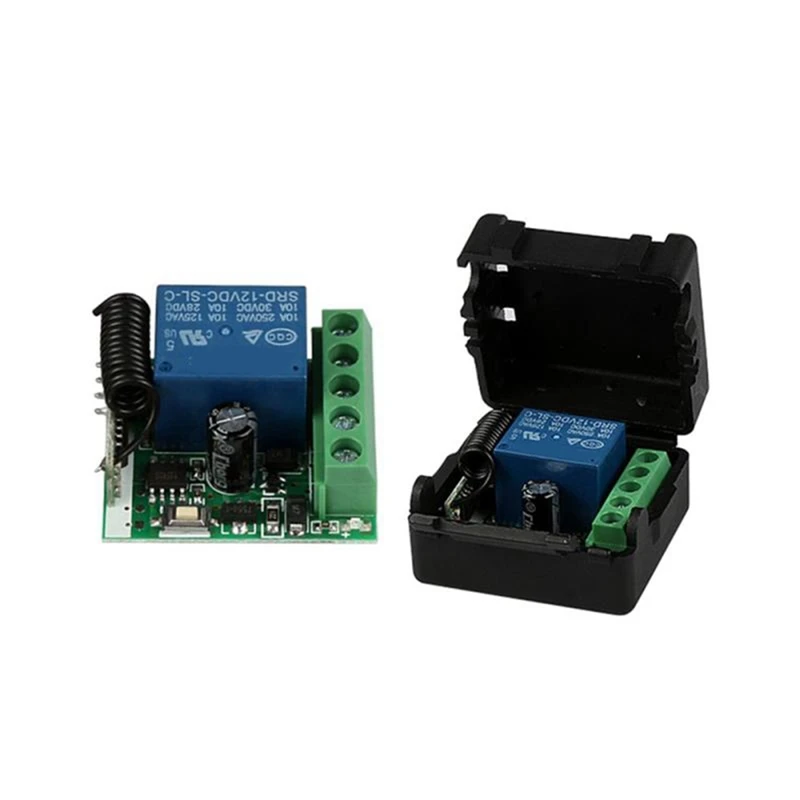 

8X DC 12V 1CH 433Mhz Wireless Remote Control Switch RF Relay Receiver 433 Mhz Transmitter Button Module Diy Kit