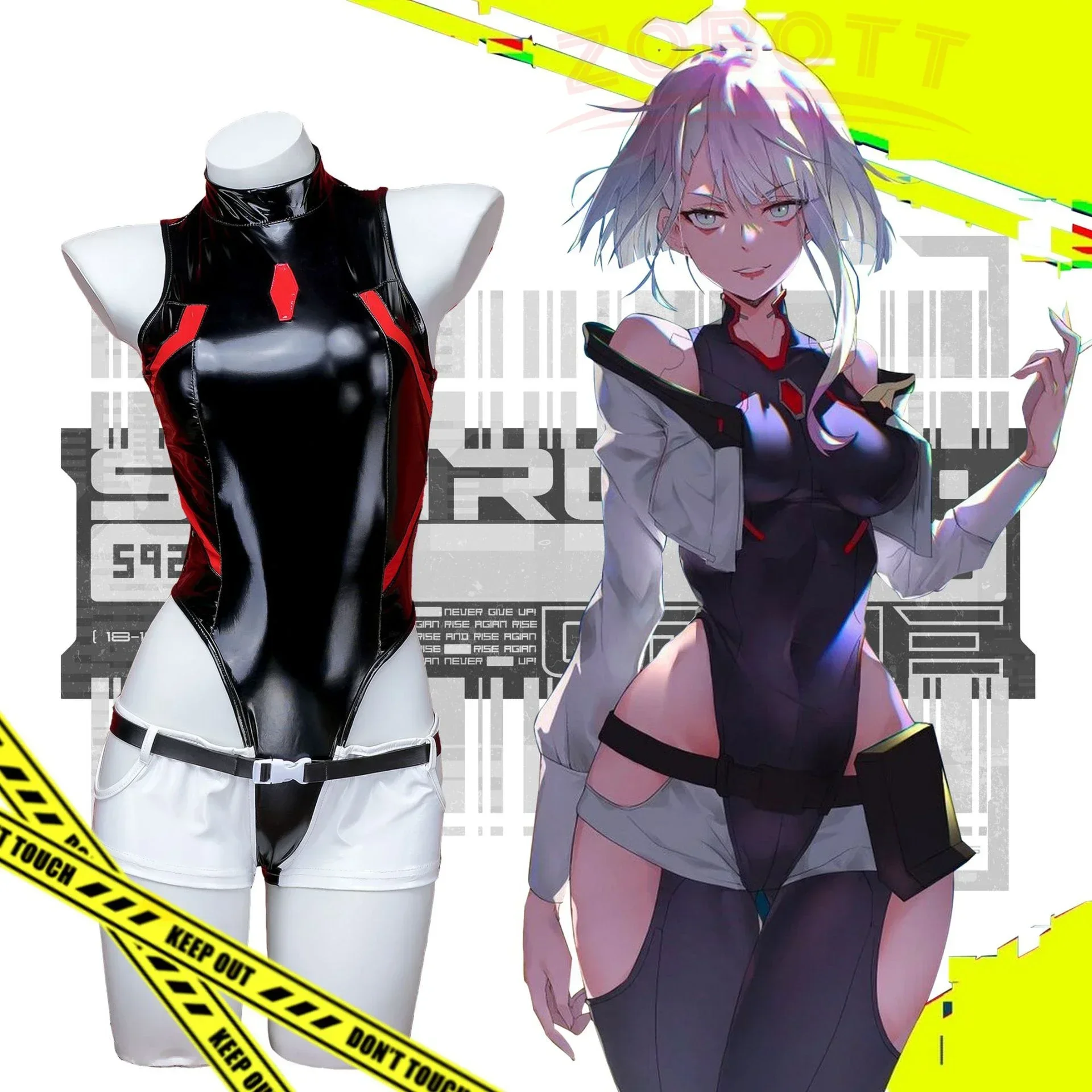 Аниме киберпанк Edgerunners Люсина Кушинада униформа для женщин крутая девушка панк