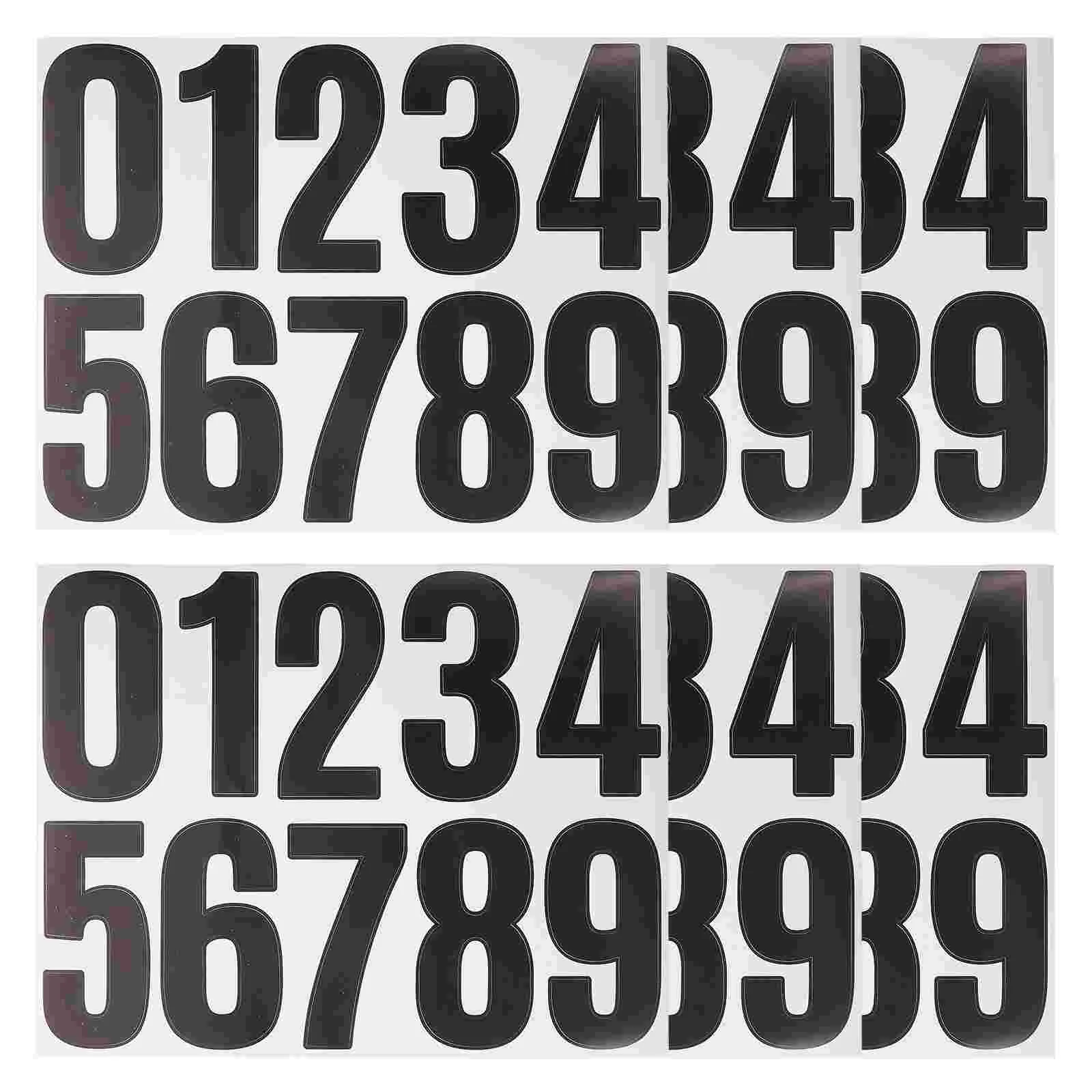 

DIY Trash Can Numbers Mailbox Decals Sticker Stickers White Racing Large Address