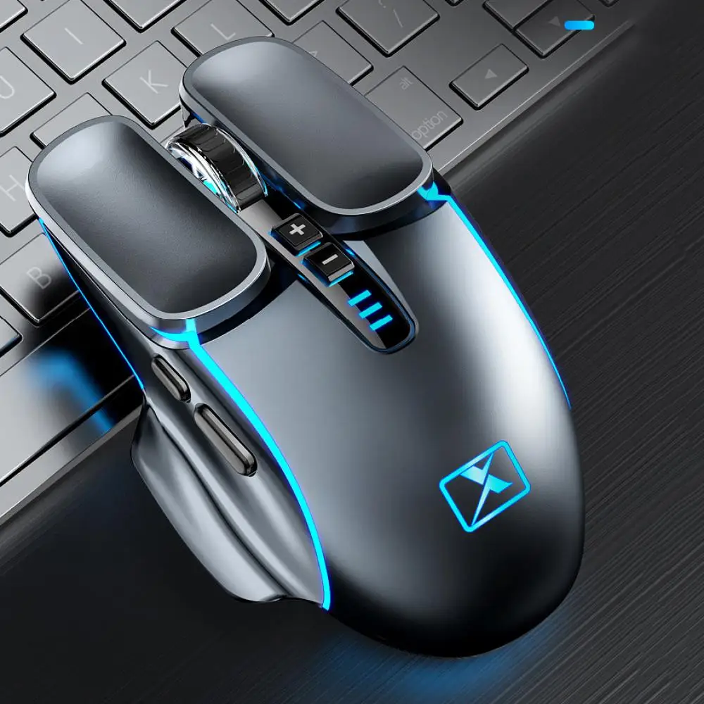 

Мышь игровая аккумуляторная беспроводная с RGB-подсветкой, 2,4 ГГц, 2400 DPI