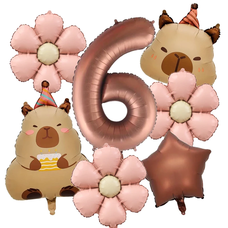 

Набор воздушных шаров Капибара цифры 0-9