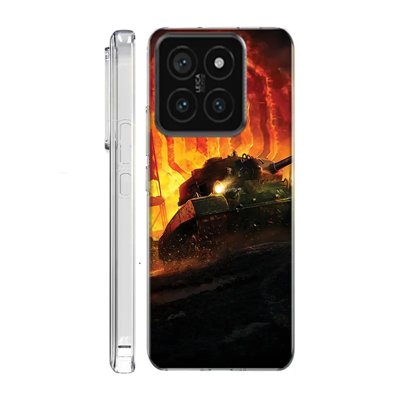 Прозрачный чехол для телефона World Of Tanks Game Xiaom Mi 12 12T 11T 10T 9T 13 11 10 9 8 Lite CC9 CC9E Pro 6X 5X A1 A2 A3