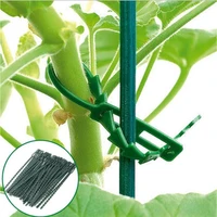 30pcsset plastic plant cable ties reusable cable ties for garden tree climbing support adjustable plant tying gardening tool