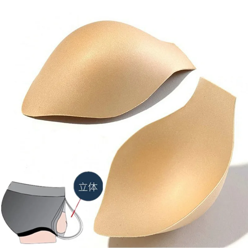 

10 Pcs Men's Swimming Pants Crotch Protection Cup 3D Space Capsule Men's Underwear Sponge Pad Crotch Protection Pad