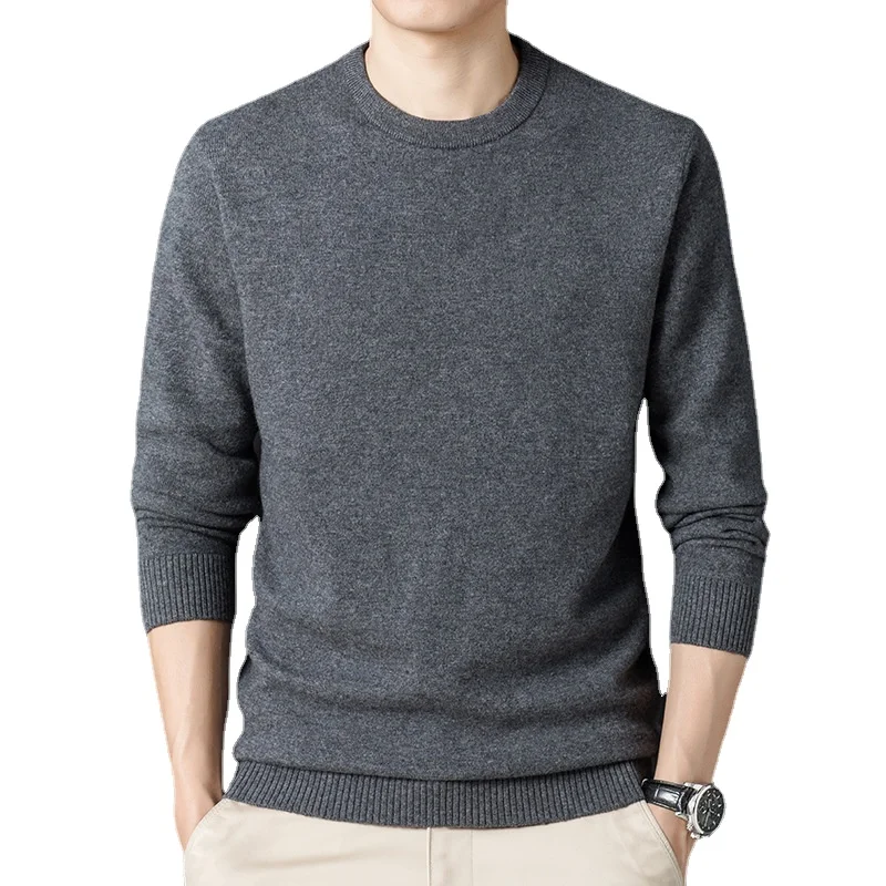 Мужские зимние шерстяные свитера новые мужские повседневные кашемировые