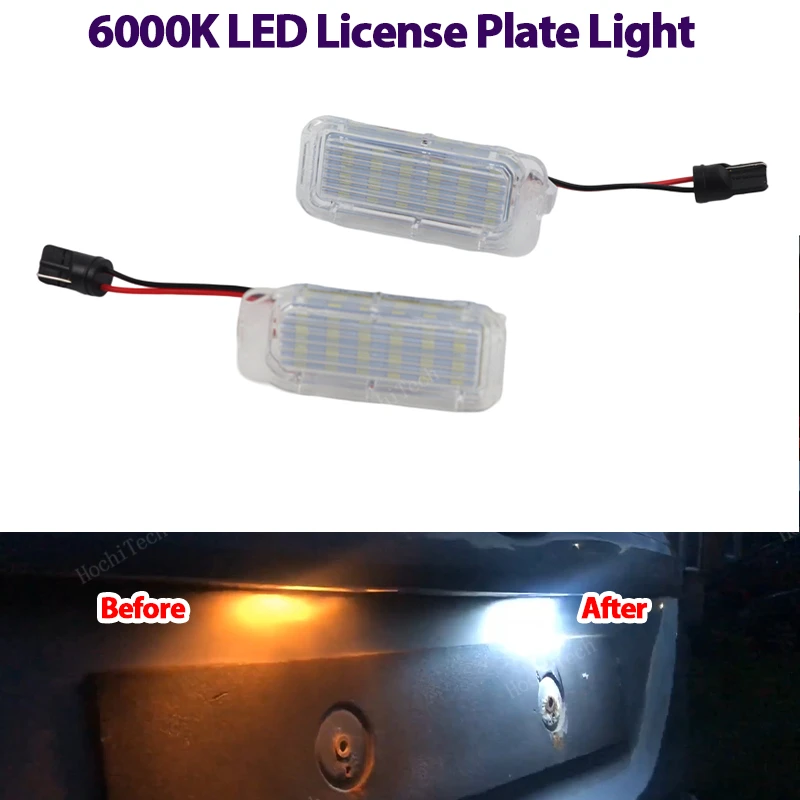 Светодиодная лампа для номерного знака Ford Focus MK2 MK3 Fiesta Mondeo MK4 C Max MK1 Kuga Galaxy T10