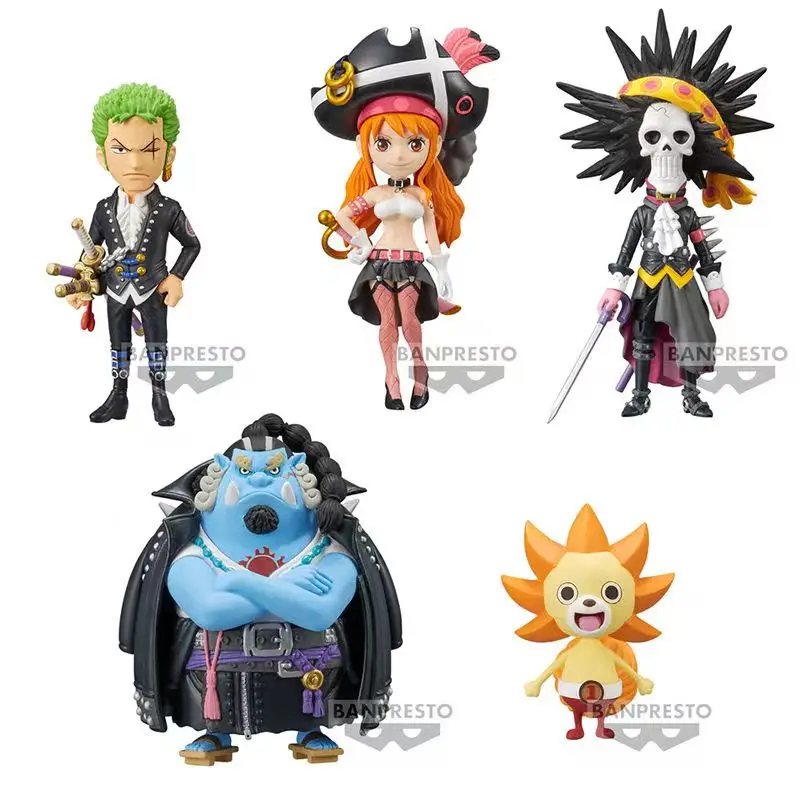 

New In Stock 100% Original Banpresto ONE SET 5PCS WCF PVC Action Figure Boxed Model Collection Model Toys for Boys Gift