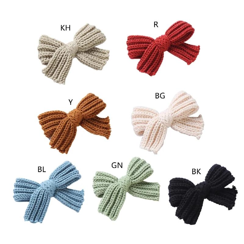 

Cute Woolen Bow Baby Girls Hair Clips Hairpins Warm Winter Hairgrips for Child