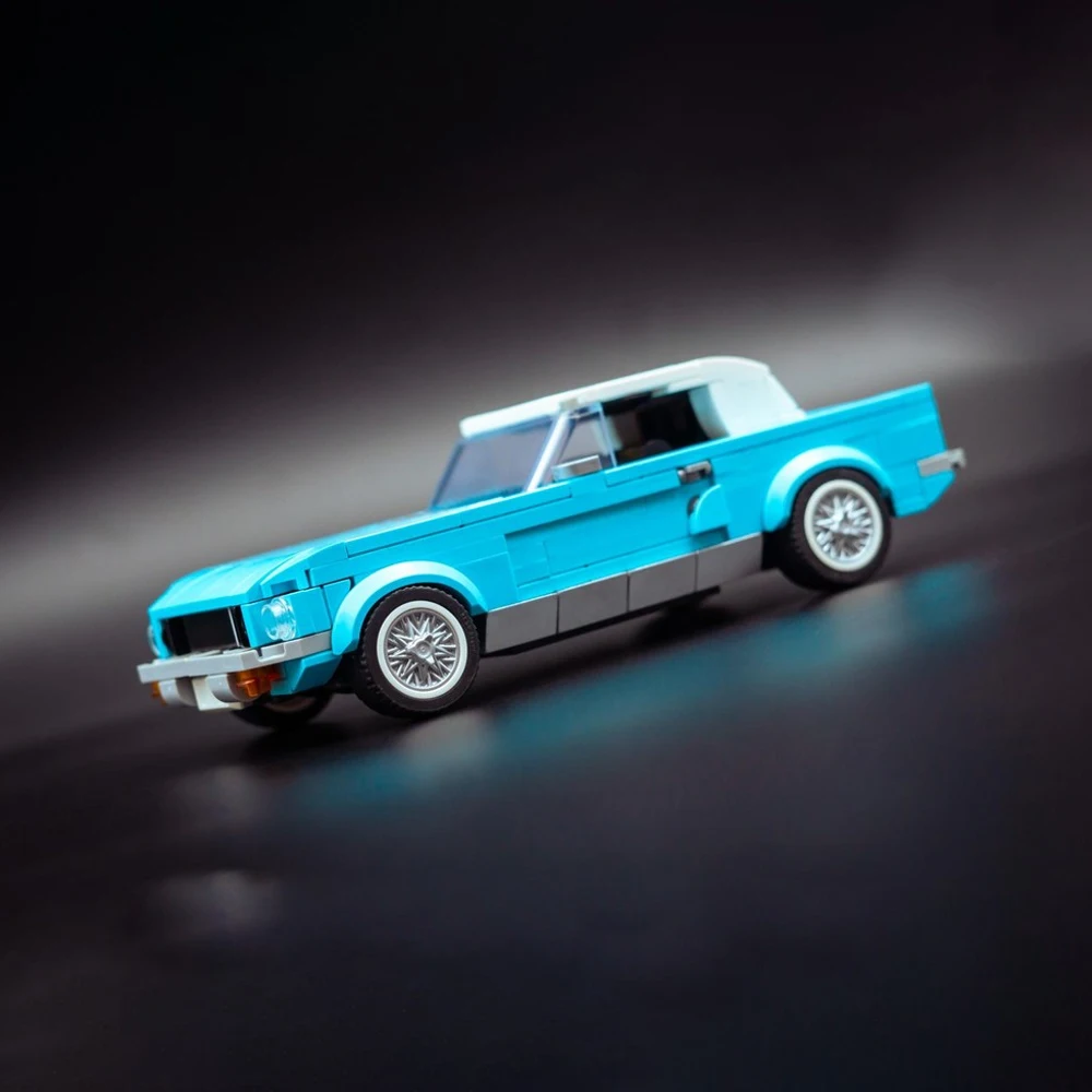 Фото Новая модель MOC Speed ​ ​ Конструктор «Классический спортивный автомобиль 1965 года»: Модульная сборная модель гоночного автомобиля, развивающая игрушка для мальчиков, подарочный набор №2