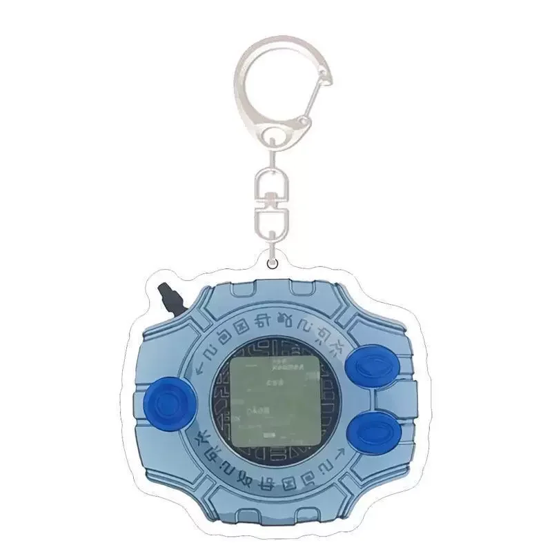 Фото Акриловый брелок-подвеска Digimon Anime Merchandise Digivice Evolution Badge, прозрачный, ручной работы, подарок для лучшего друга №3