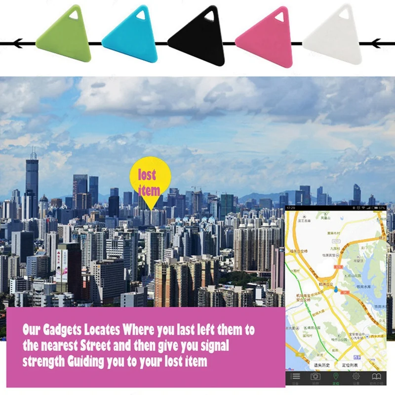 Лидер продаж ультратонкий умный мини-трекер с трекером и трех углов брелок для