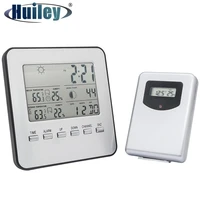wireless lcd digital thermometer hygrometer indoor outdoor weather station temperature humidity meter alarm clock forecast