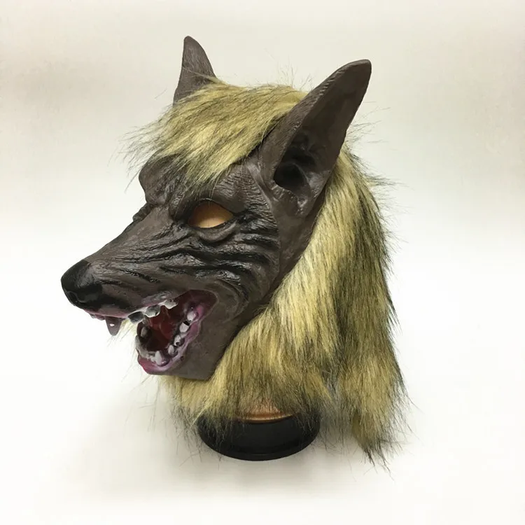 

Scary Wolf Hair Mask Werewolf Gloves Costume Party Decoration Props Halloween Personality Headgear Masquerade Devil Props