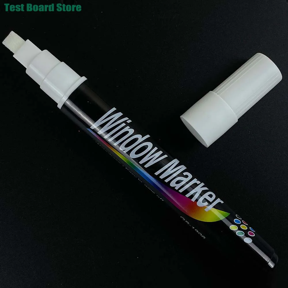 Белый флуоресцентный маркер для стекла 6мм маркер акриловый сонет ii 2мм флуоресцентный розовый сонет
