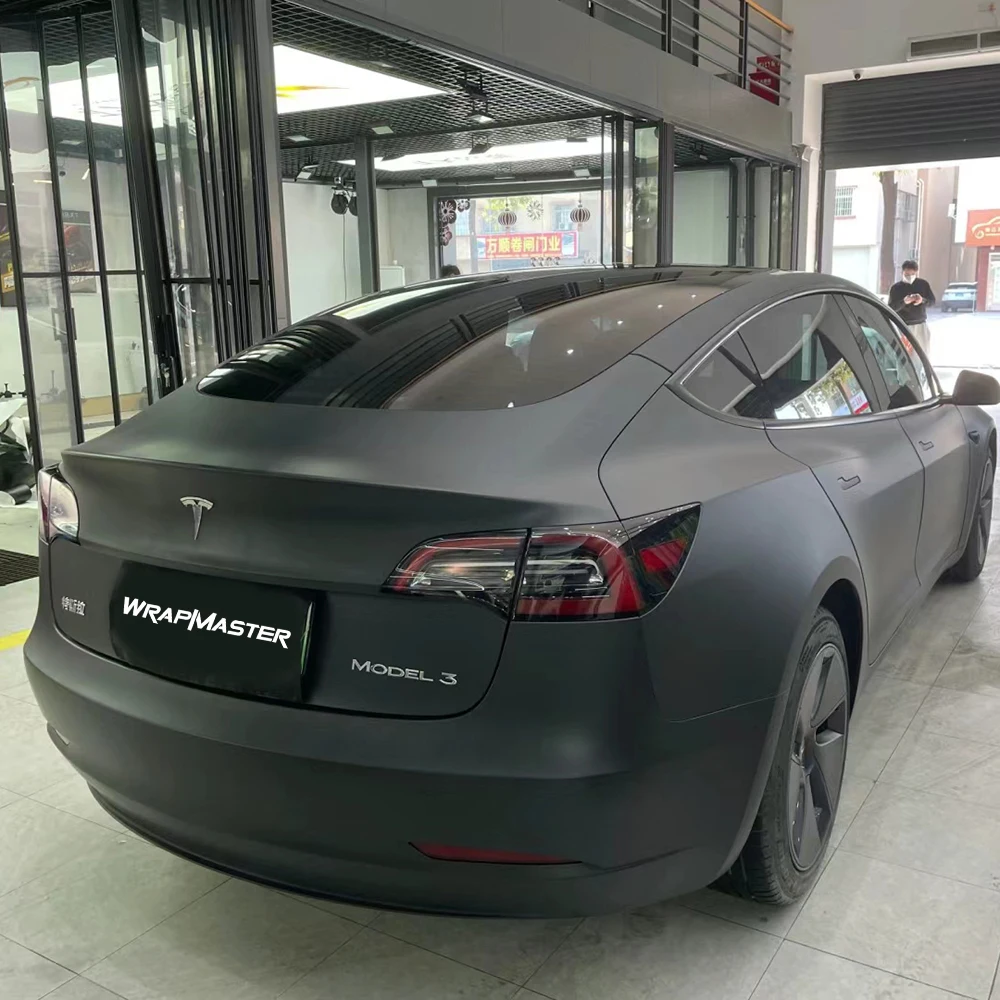 ПЭТ-лайнер Шлифовальная черная защитная пленка Ультраматовая автомобильная