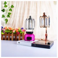 wire powered smart traditional industrial electric style candle warmer table lamp