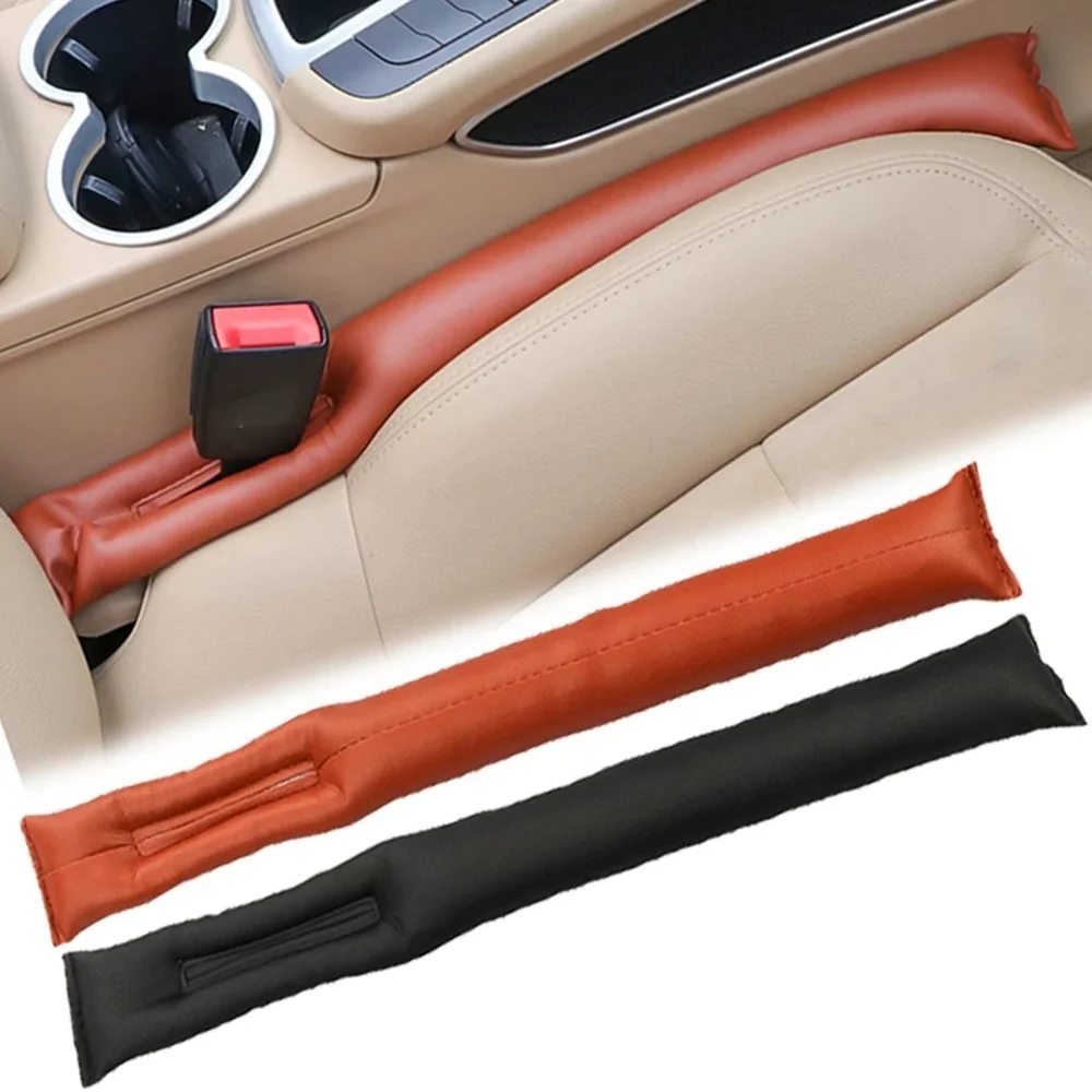 

Universal Car Seat Gap Filler Soft Leakproof Padding PU Leather Leak Proof Pads Plug Spacer Decorative Accessories Car Styling