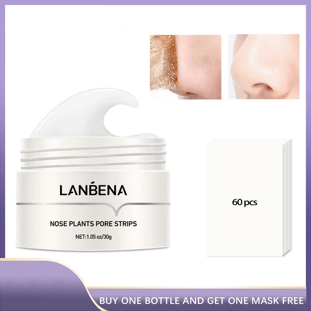 

Lanbena Removes Blackhead Nasal Membrane Nasal Strip Cleaner Pores Peeling Deep Cleansing Blackhead Acne Skin Care Product Korea
