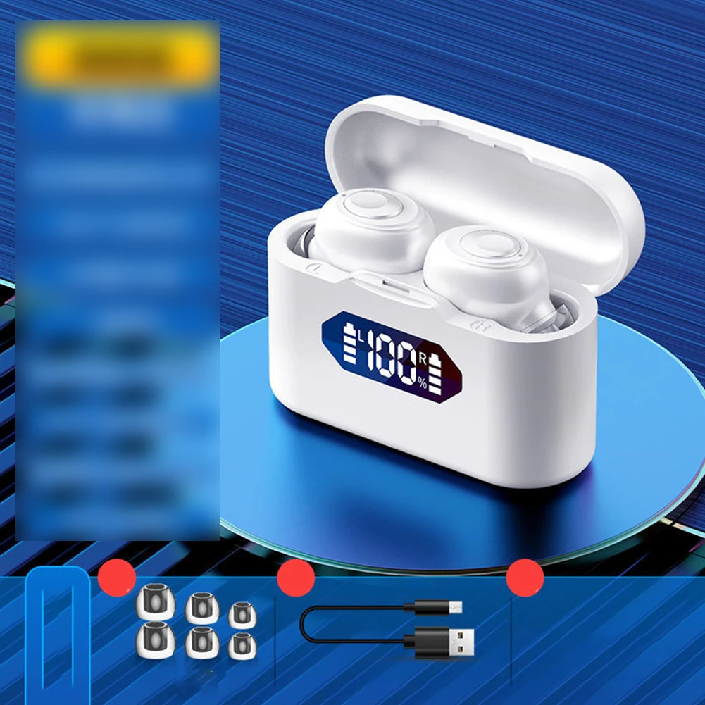 

Tws Wireless Bluetooth Headset 5.0 In-ear Digital Display Mini Sports Headset Flagship Core Waterproof And Sweatproof