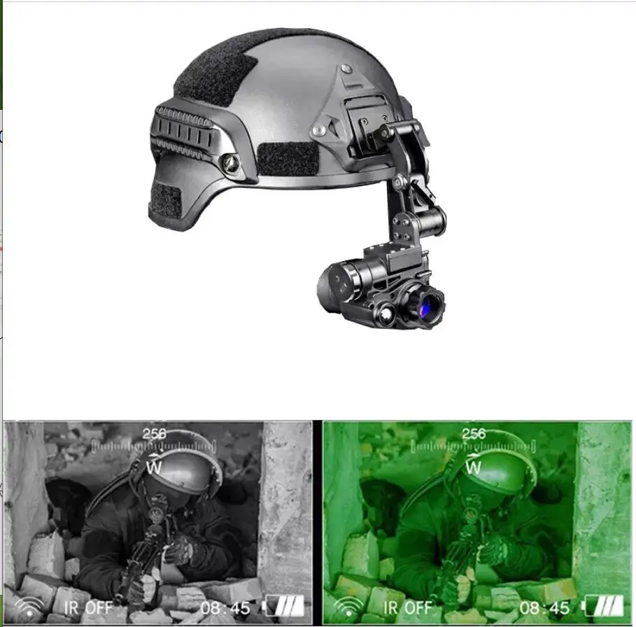 1X очки ночного видения NVG10 с креплением на голову Монокуляр 6X черный белый