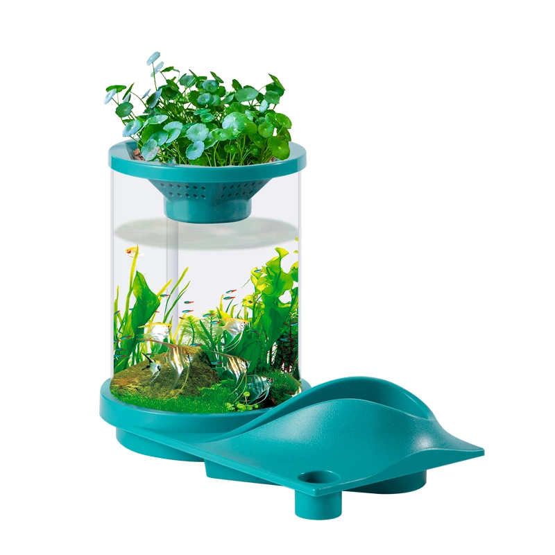 

Fish Tank Small Fish Tank Household Fish Tank Desk Fish Tank Lazy Fish Tank Creative Small Fish Tank Filter Fish Tank