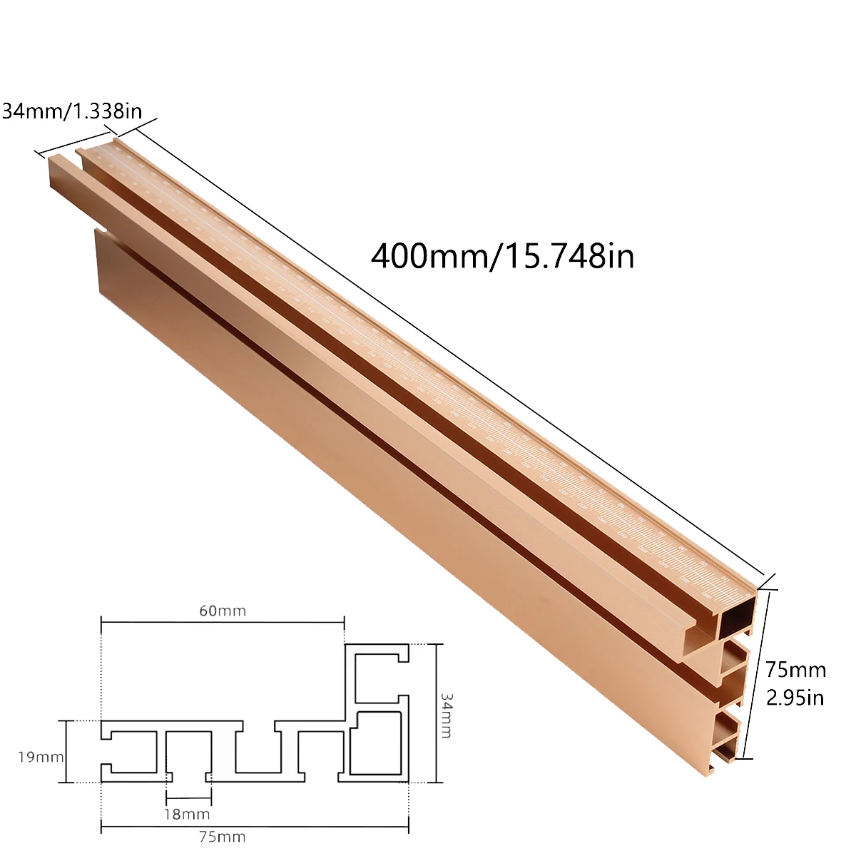 

Алюминиевый профильный забор для деревообрабатывающих аксессуаров