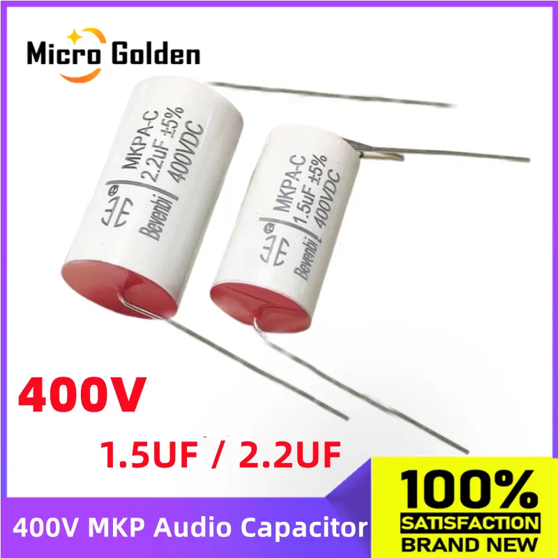 

(8pcs) Bevenbi 400V MKP Polypropylene Speaker Divider Fever Capacitor 1.5UF/2.2UF 400V Axial Audio Non-Polarity capacitance
