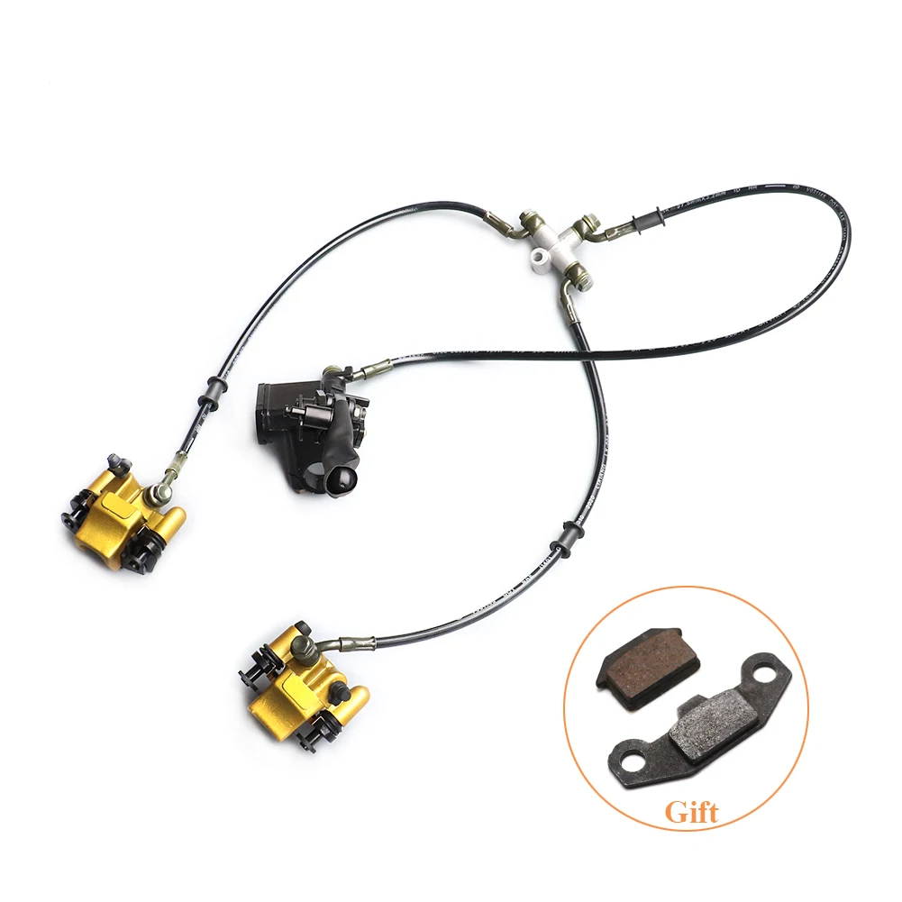 

Front and rear brake disc master cylinder hydraulic caliper assembly for 50cc 70cc 90cc 110cc 125cc ATV Quad C029-054