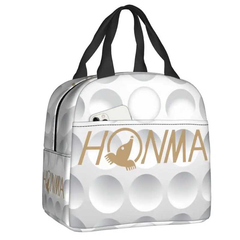 

Golf Logo Insulated Lunch Box for Women Resuable Thermal Cooler Lunch Bag School Food Picnic Container Tote
