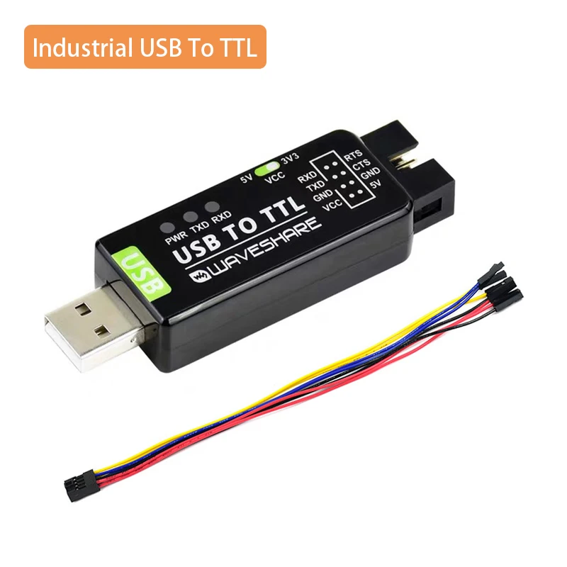 

Промышленный преобразователь USB в TTL, оригинальный, FT232RL, мультизащита, поддержка Win7/8/8.1/10/11 Mac Linux Android для программирования