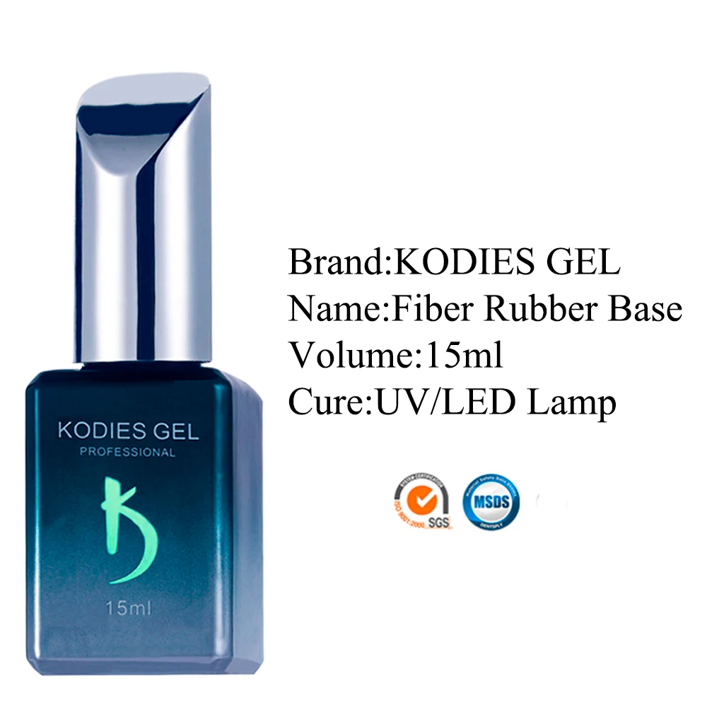 KODIES гель-волокно Базовое покрытие из стекловолокна для ногтей Гель-лак УФ