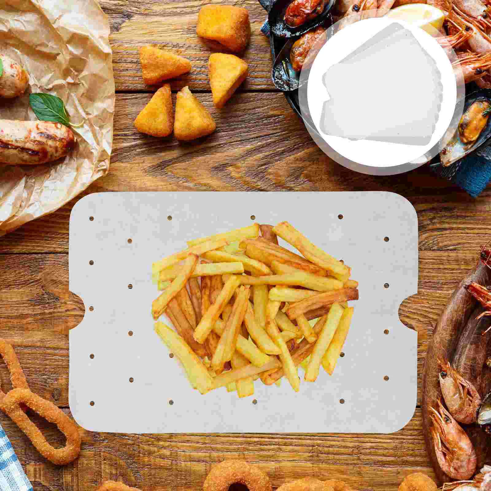 

100 Sheets Parchment Pan Parchment Paper Air Fryer Liner Air Fryer Parchment Paper for Home Baking