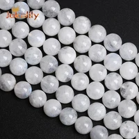 top quality natural blue moonstone beads round loose beads for jewelry making diy bracelet necklace accessories 6 8 10mm 15inch