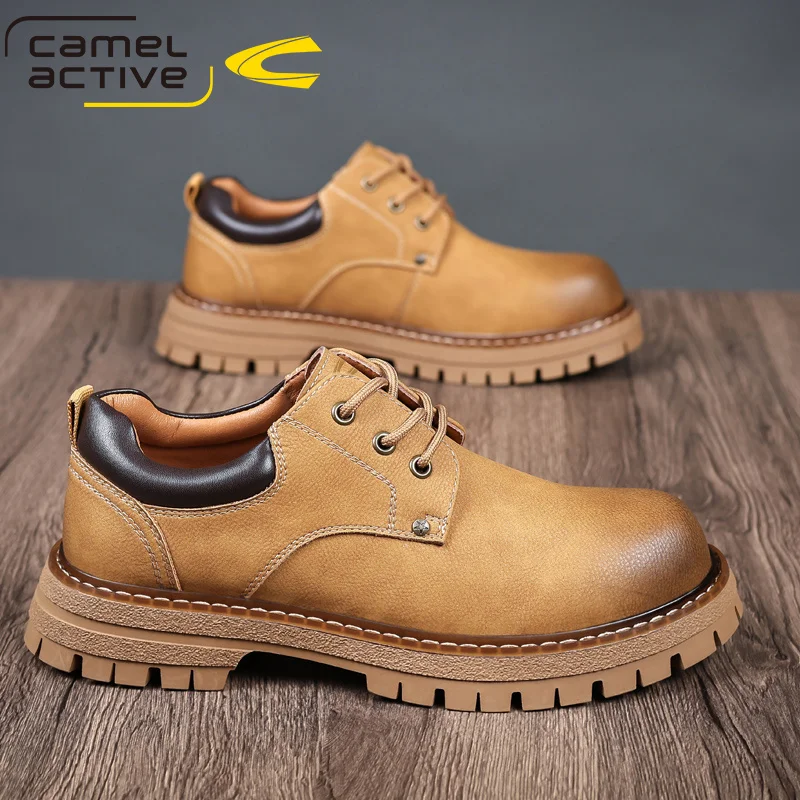 Мужская обувь Camel Active из натуральной кожи роскошная всесезонная качественная