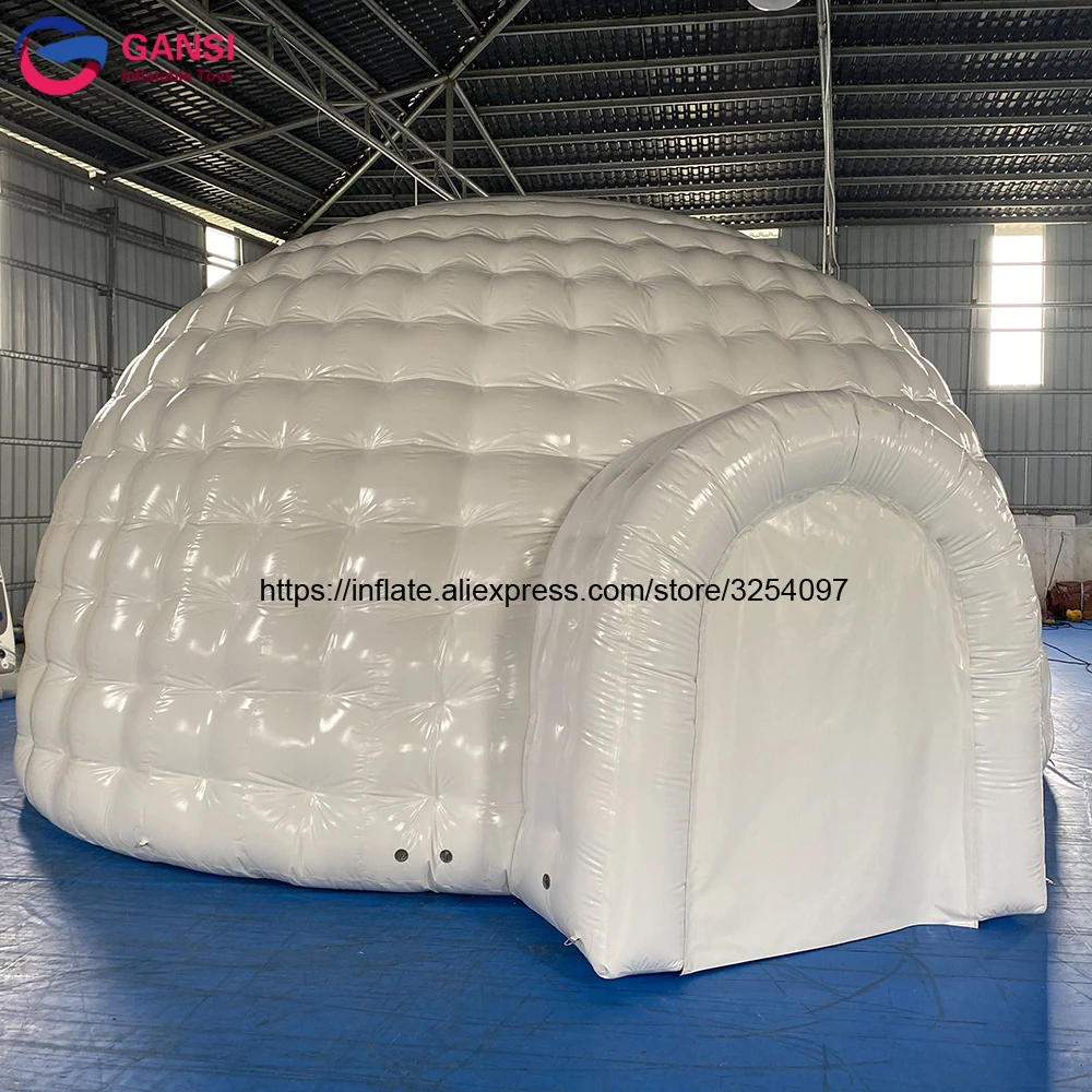 Белая большая купольная палатка на заказ наружная Водонепроницаемая надувная