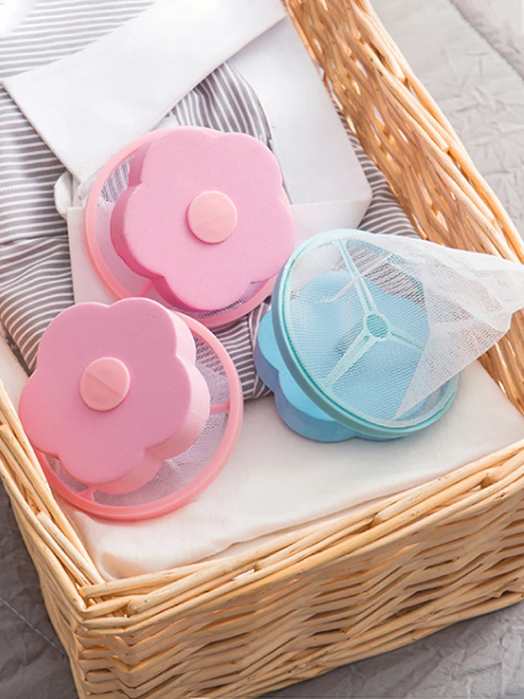 

New Washing Machine Hair Removal Catcher Filter Mesh Pouch Cleaning Balls Bag Dirty Fibers Collector Filter Laundry Ball Discs