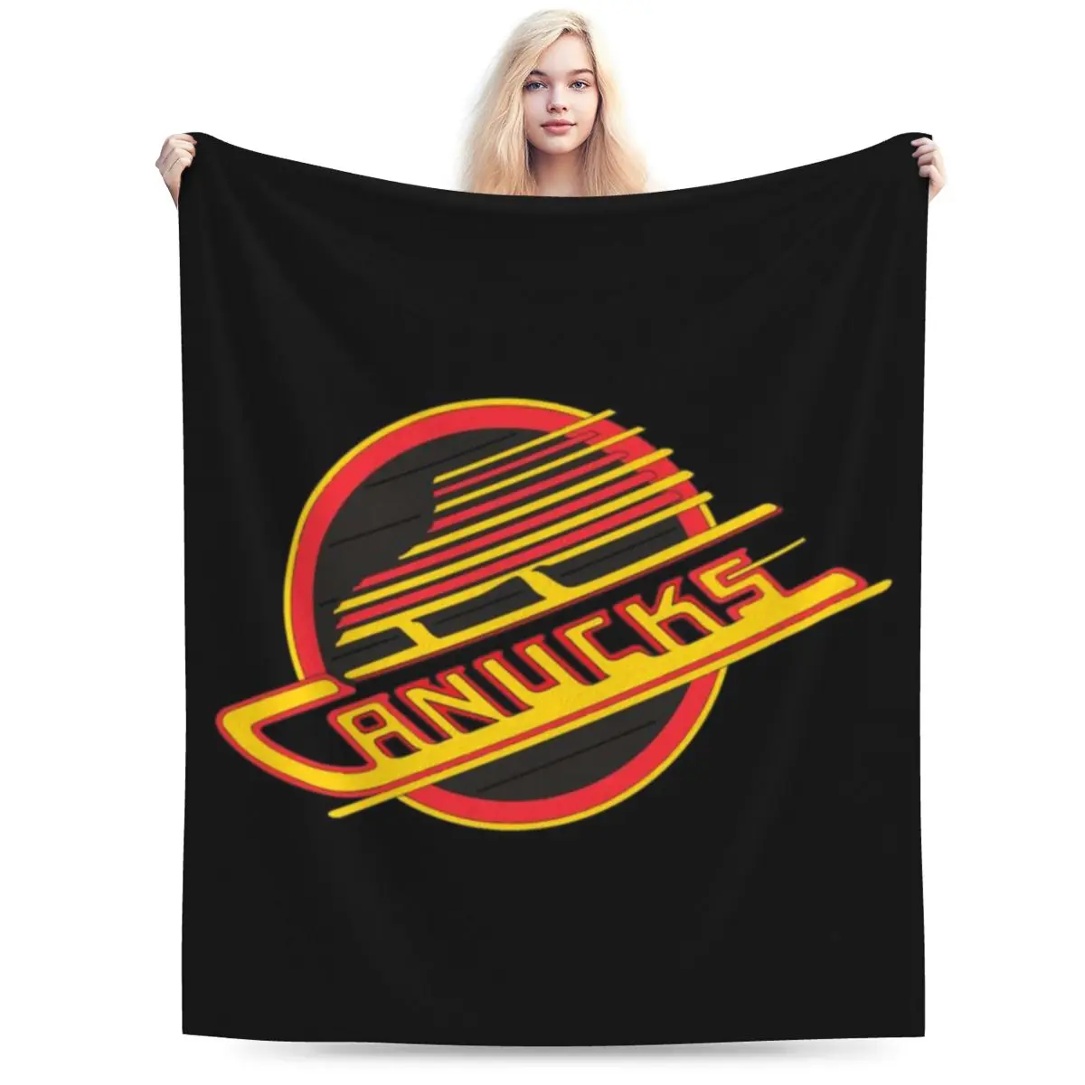 Canucks-vancouver Ультрамягкое одеяло из микрофлиса