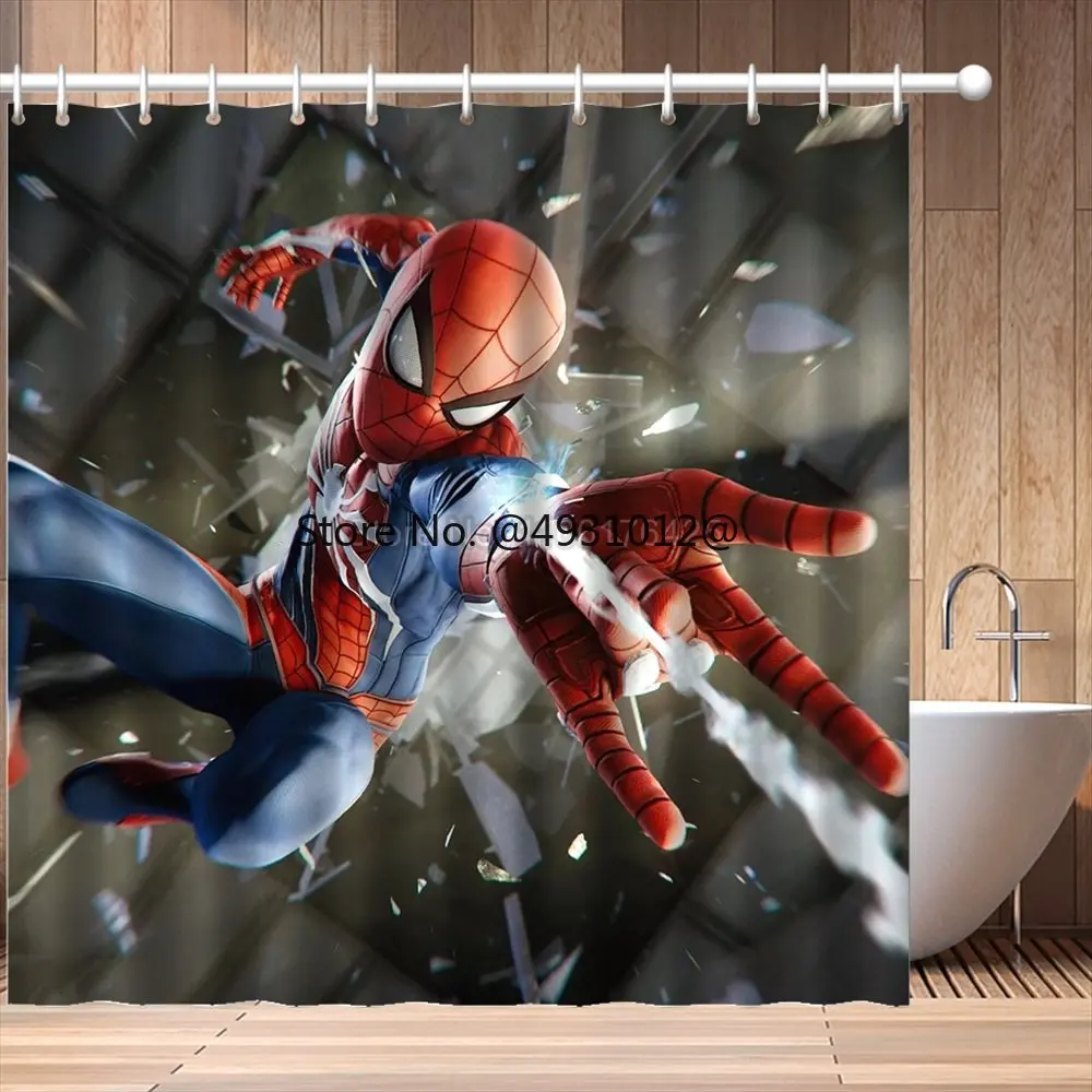 

Занавеска для душа из полиэстера, с принтом «мстители»