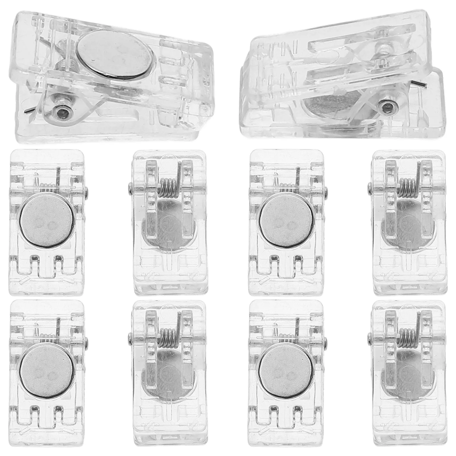 10 шт. держатель для бейджа настенные зажимы именные пружинные односторонние