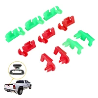 5 sets heavy duty tailgate handle rod clips thermoplastic left right side green red color replaces 88981030 88981031