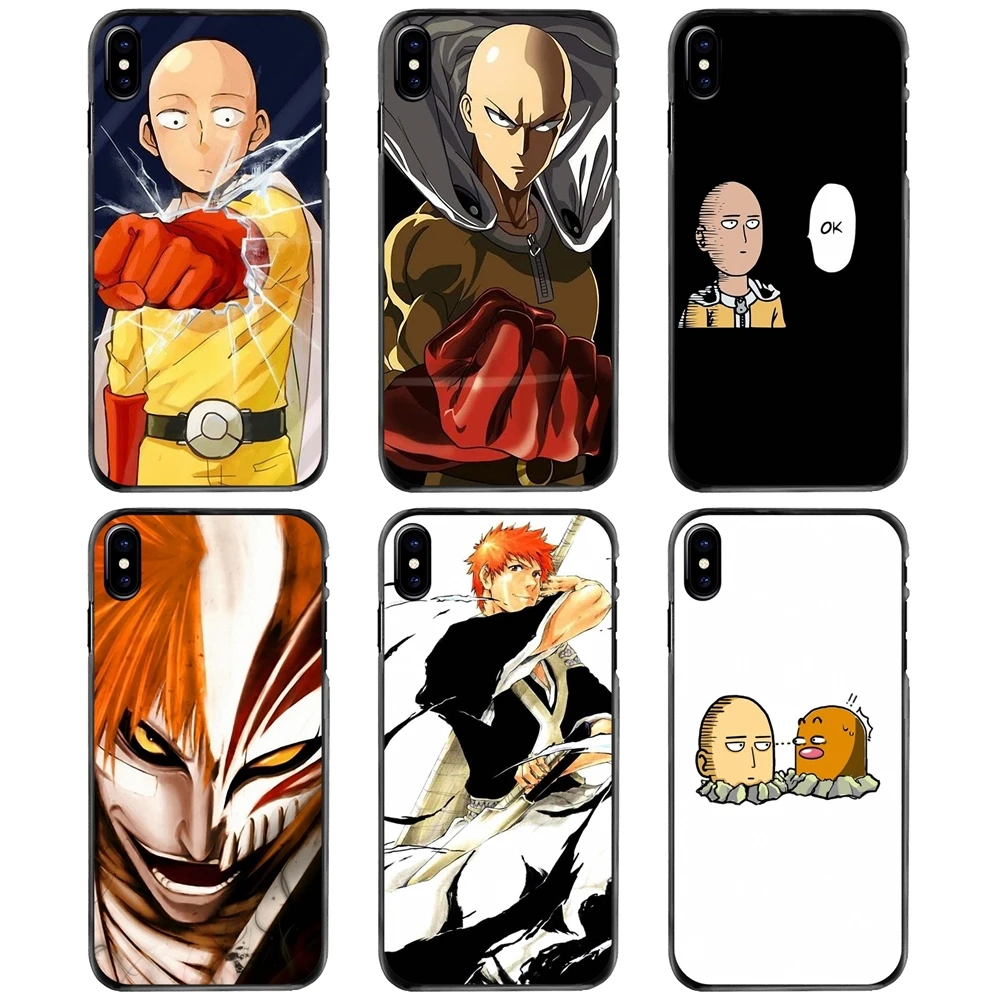 

Hard Phone Shell Case For Apple iPhone 11 12 13 14 Pro MAX Mini 5 5S SE 6 6S 7 8 Plus 10 X XR XS Anime Bleach One Punch Man
