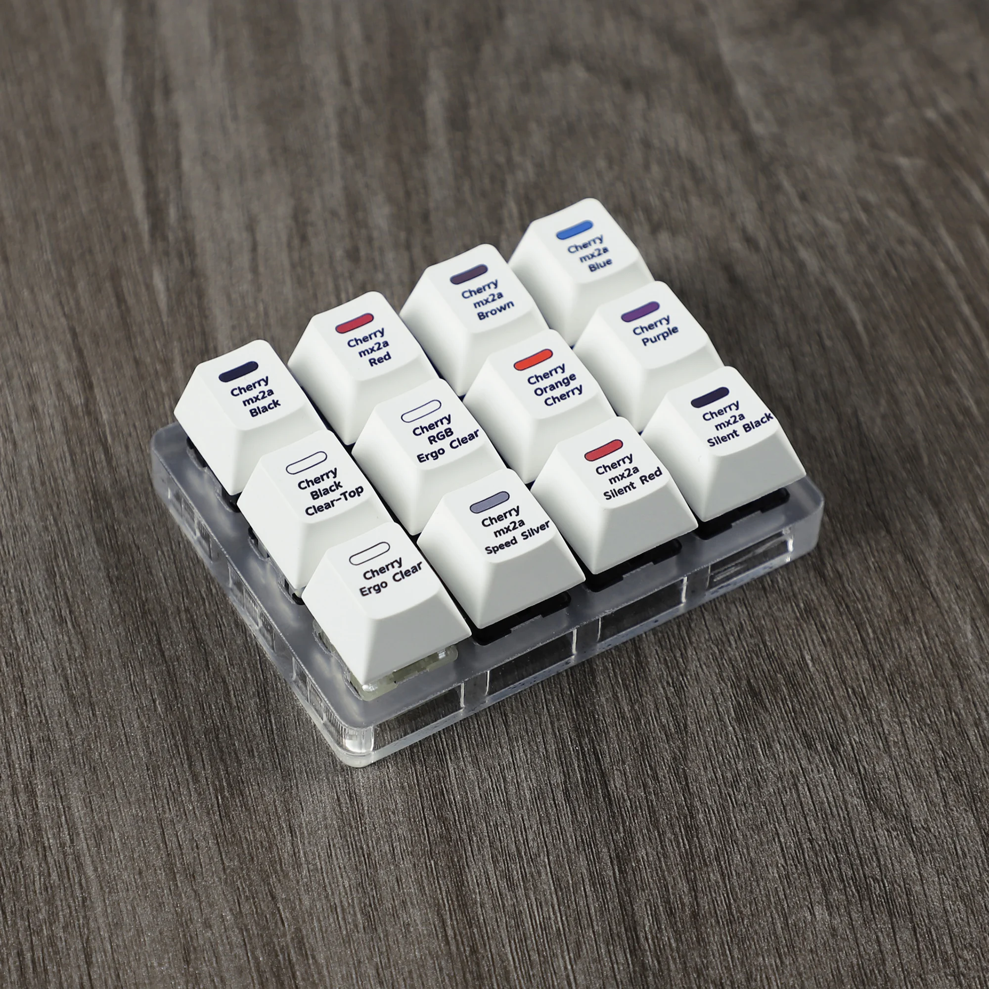 YMDK Cherry MX2A тестер переключателей механических клавиатур 12-кнопочный тестовый